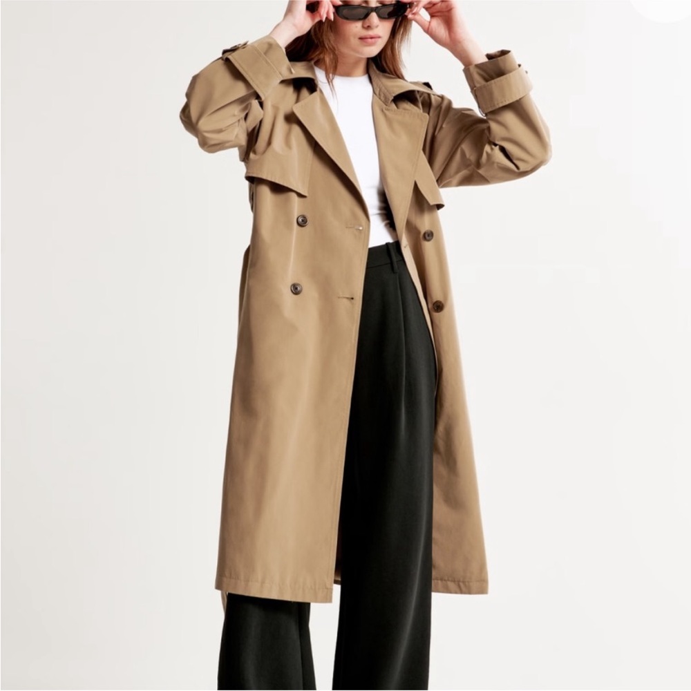 Abercrombie & Fitch Tan Trench Coat